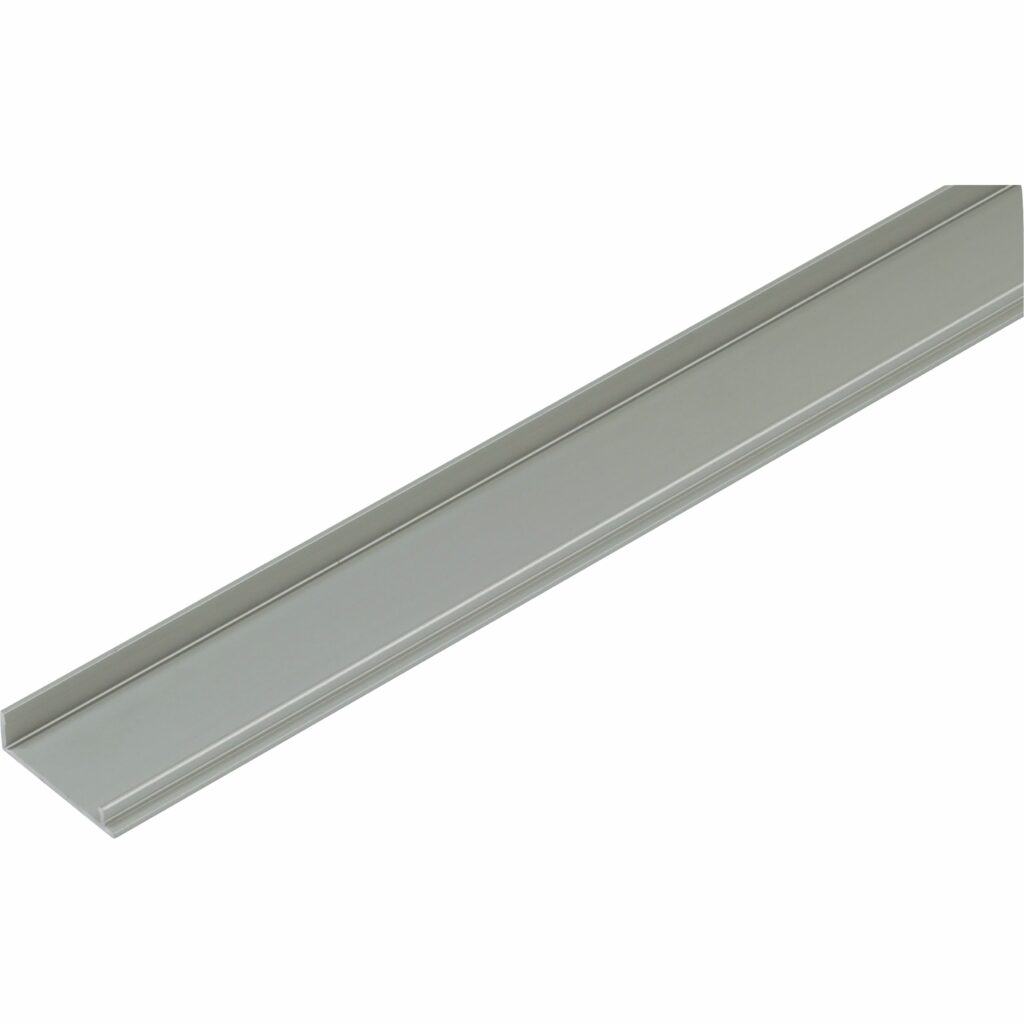 Dorma Glaskeilprofil 4 mm, Fixlänge für MR 22 + MR 28, für 8 mm Glasdicke PVC weich, grau, Grundteil (000), 07.254.000