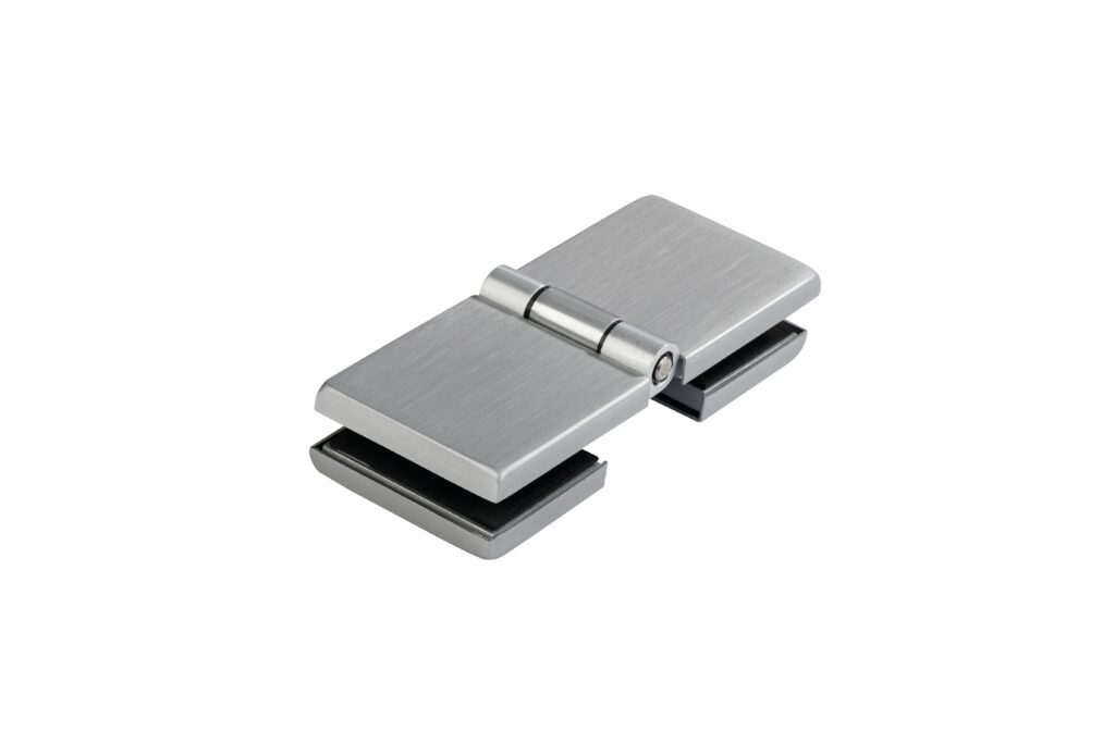 Dorma LM-Scharnierband, 49 mm hoch, mit 4 Kappen, Leichtmetall Silber eloxiert (150) - Silber N 600 ST, 12.031.150