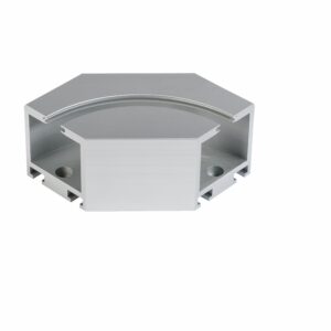 Dorma HSW-ES Modul 7 für Parkbereich Bogen 90° eckig, Leichtmetall Silber eloxiert (150) - Silber N 600 ST, 40.007.150