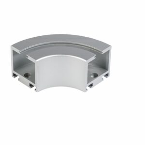 Dorma HSW-ES Modul 8 für Parkbereich Bogen 90° rund, Leichtmetall Silber eloxiert (150) - Silber N 600 ST, 40.008.150