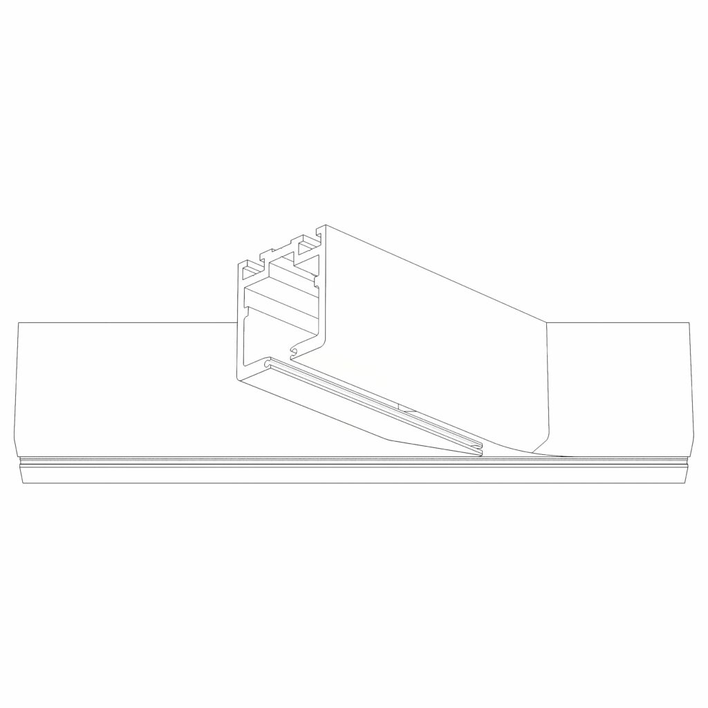 Dorma HSW-ES T-Stück 135° links für Parkbereich, Leichtmetall Sonderfarbe eloxiert (199) - N 000, 40.010.199