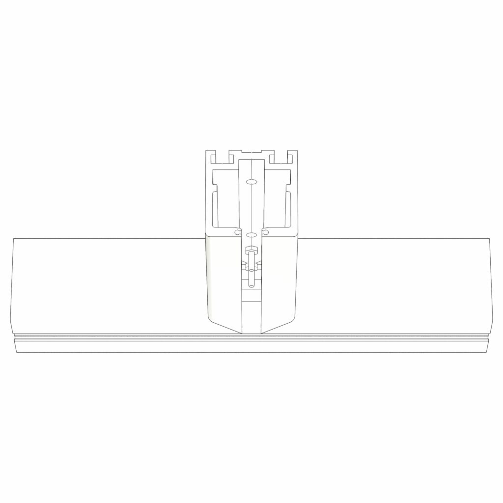 Dorma HSW-ES T-Stück 90° für Parkbereich, Leichtmetall Sonderfarbe eloxiert (199) - N 000, 40.012.199