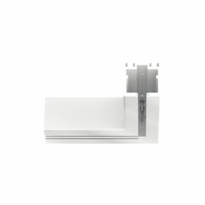 Dorma HSW-ES L-Stück 90° für Parkbereich, Leichtmetall Weiß pulverbeschichtet (350) - Weiß P 100 SG, 40.014.350